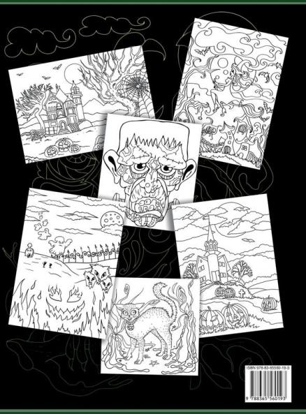 Adult Coloring Book: 50 Halloween Coloring Pages: 1 (Halloween Collection)