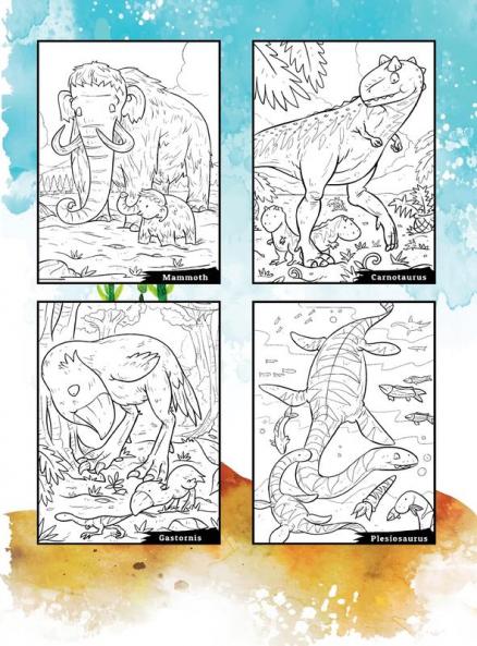 Dinosaur Coloring Book for Kids Ages 3 and Up
