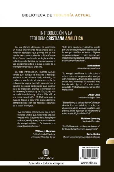 Introducción a la teología cristiana analítica