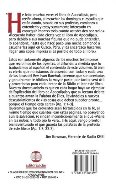 El Explicaci��n del Libro de Apocalipsis = Book of Revelation Explained