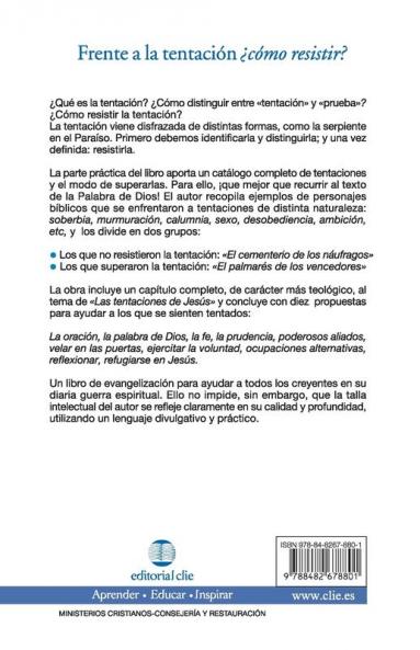 Frente a la tentación ¿Cómo resistir?