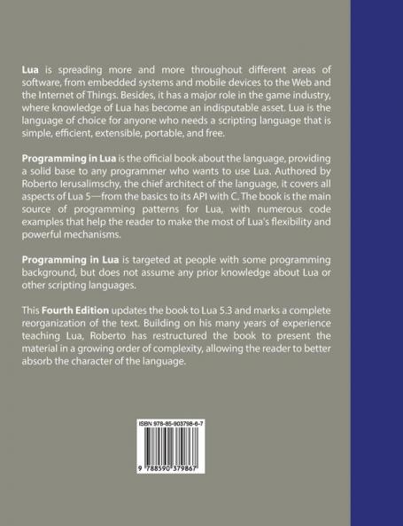 Programming in Lua fourth edition