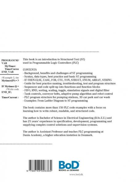 PLC Controls with Structured Text (ST) V3 Monochrome