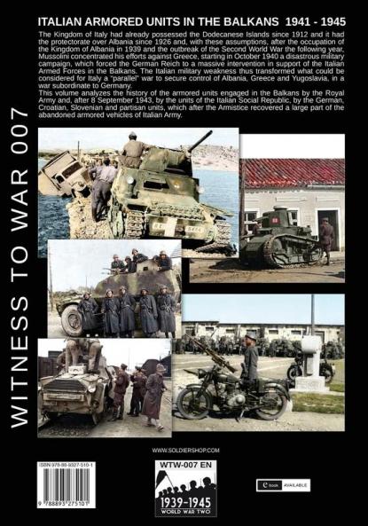 Italian armored units in the Balkans 1941-1945: 7 (Witness to War Eng)