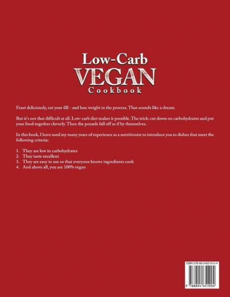 Low-Carb Vegan Cookbook: Do you want to lose weight quickly and easily?