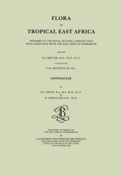 Flora of Tropical East Africa - Sapindaceae (1998)
