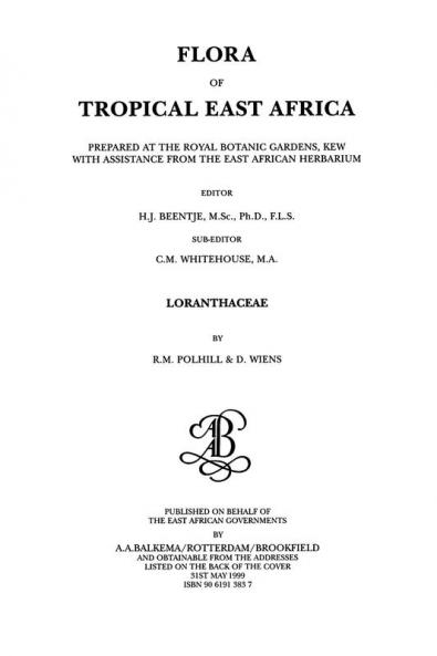Flora of Tropical East Africa - Loranthaceae (1999)