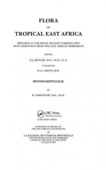 Flora of Tropical East Africa - Dennstaetiacea (2000)