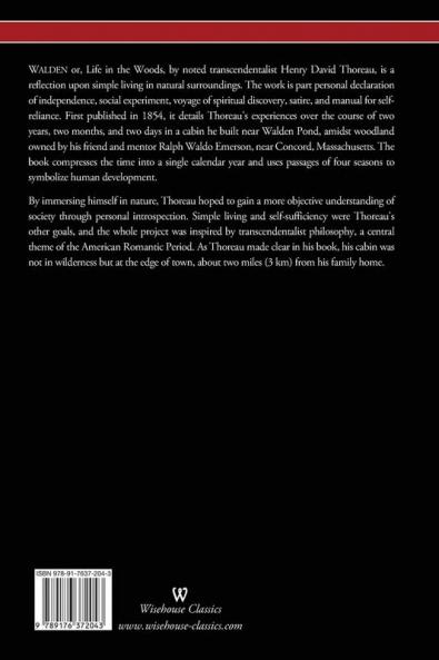 WALDEN or Life in the Woods (Wisehouse Classics Edition)