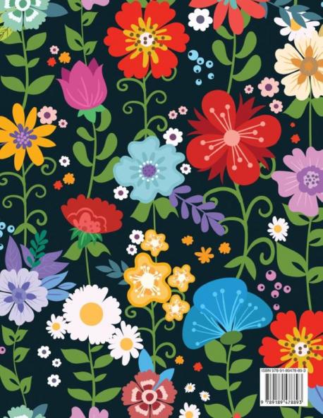Fiori libro da colorare: Libro di attività per bambini