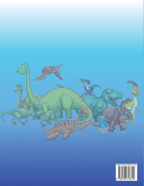 Dinosaures Livre de Coloriage: Livre d'activités pour les enfants apprendre les noms des dinosaures et les colorier.