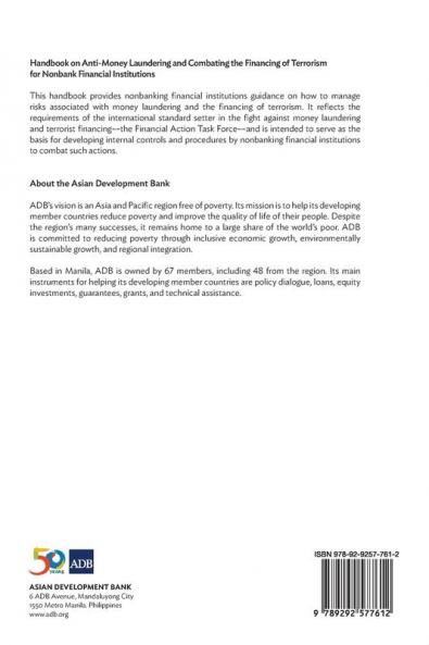 Handbook on Anti-Money Laundering and Combating the Financing of Terrorism for Nonbank Financial Institutions