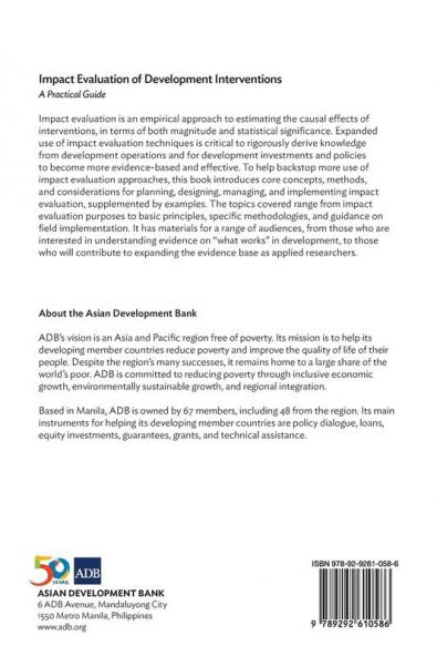 Impact Evaluation of Development Interventions
