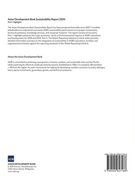 Asian Development Bank Sustainability Report 2020
