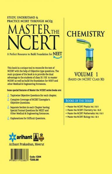 Master the NCERT Chemistry - Vol. 1