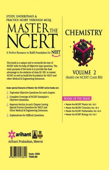Master the NCERT Chemistry - Vol. 2