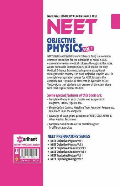 Objective Physics for NEET - Vol. 1