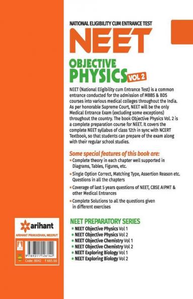 Objective Physics for NEET - Vol. 2