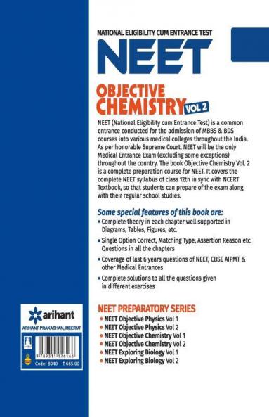Objective Chemistry for NEET - Vol. II