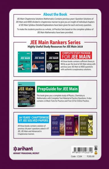16 Years JEE Main Chapterwise Solutions Mathematics