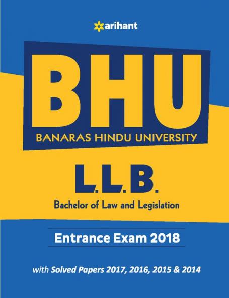 BHU Banaras Hindu University L.L.B Group Exam-18