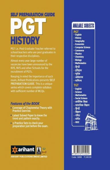 KVS-PGT Self Preparation Guide History Recruitment Examination