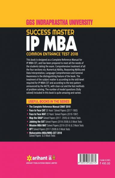 Success Master IP MBA Common Entrance Test_2018