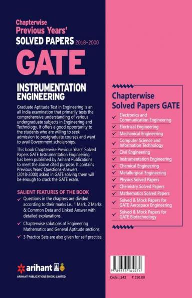GATE Solved Papers Instrumentation Engg