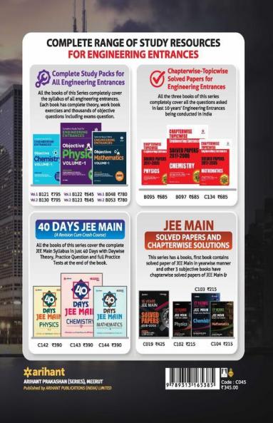 16 Year's Solved Papers JCECE Engineering Entrance