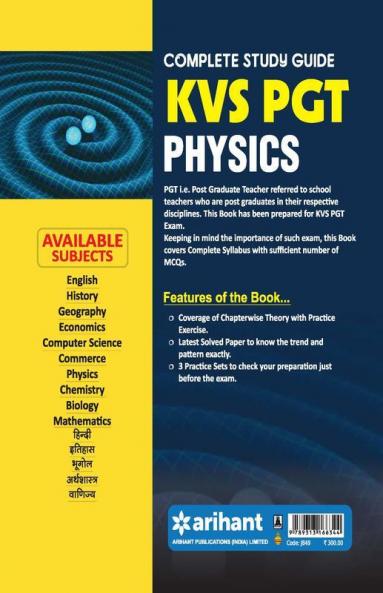 KVS TGT Physics Guide 2018