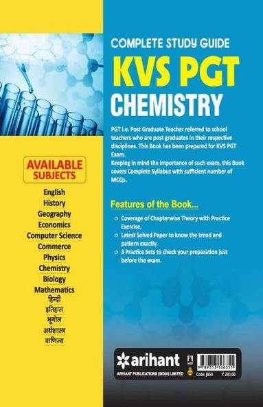 KVS TGT Chemistry Guide 2018