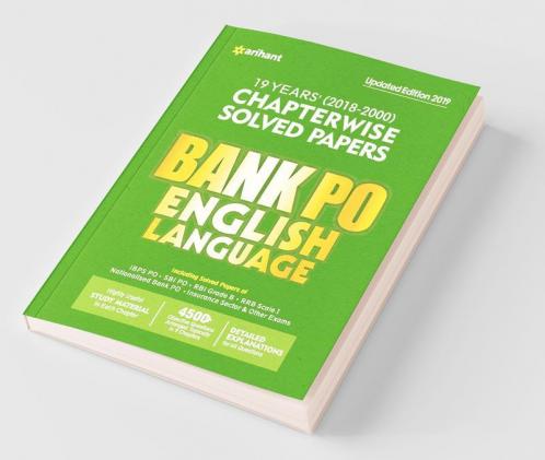 Bank PO Solved Papers English Language 2019(Old Edition)
