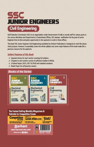 SSC Junior Engineers Civil Engineering Paper 1 (Old edition)