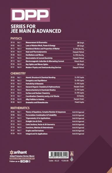 Daily Practice Problems (DPP) for JEE Main & Advanced - Electrochemistry & Chemical Kinetics with Solid State and Solutions (Chemistry - Vol.5)