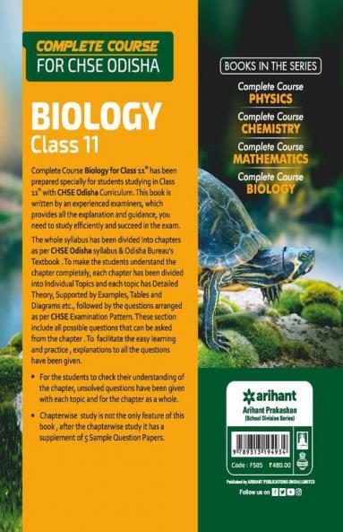 Complete Course Biology Class 11th CHSE Odisha