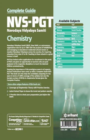 NVS-PGT Chemistry Guide 2019