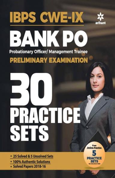 30 Practice Papers IBPS CWE-VIII Bank PO (PO/MT) Preliminary Examination 2019