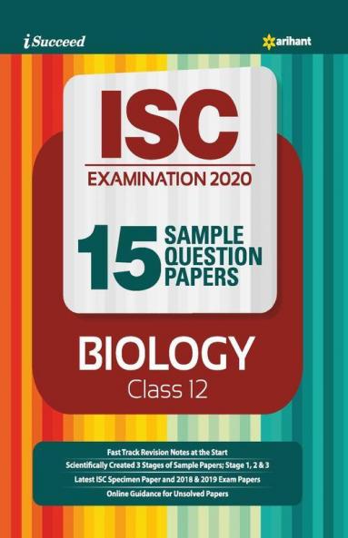 15 Sample Question Papers ISC Biology Class 12 2019-20