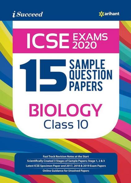 15 Sample Question Papers ICSE Biology Class 10 2019-20