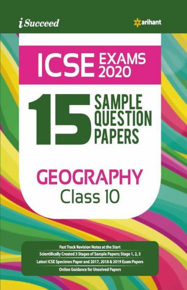 15 Sample Question Papers ICSE Geography Class 10 2019-20