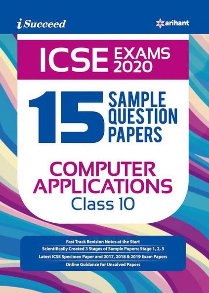 15 Sample Question Papers ICSE Computer Application Class 10 2019-20