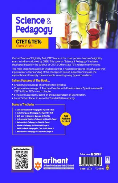 CTET and TETs Science and Pedagogy for Class 6 to 8