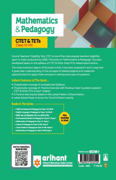 CTET and TETs Mathematics and Pedagogy for Class 6 to 8