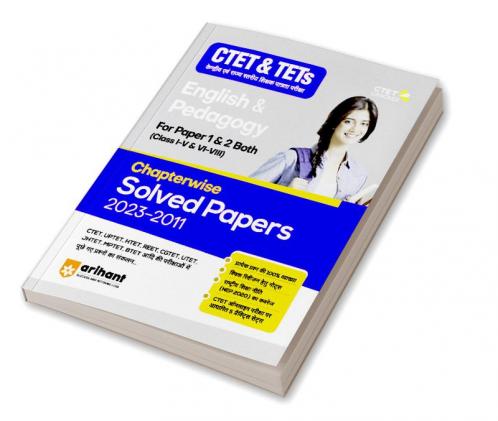 CTET & TETs Chapterwise Solved Papers 2023-2011 English & Pedagogy Class 1 to 5 and 6 to 8 For Paper 1 & 2 Both