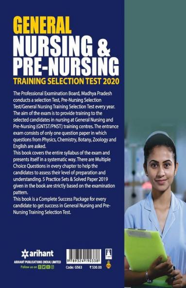 General Nursing & Pre Nursing Training Selection Test 2020 GNTST & PNST (Old Edition)