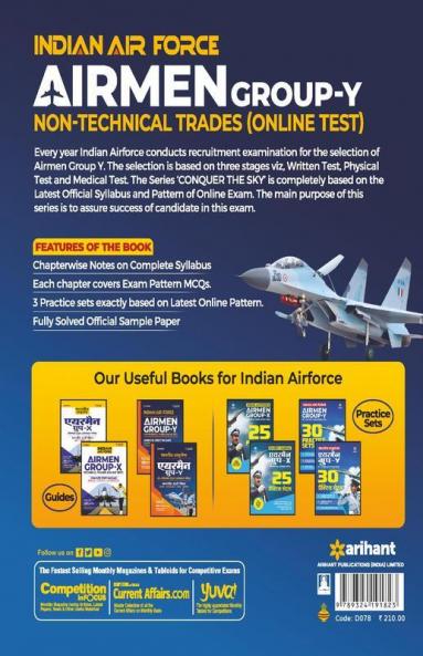 Indian Air Force AIRMAN Group 'Y' (Non-Technical Trades) Exam