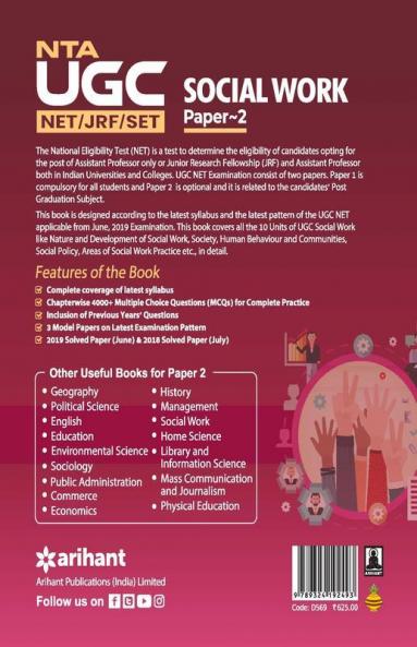 NTA Ugc Net Social Work Paper II 2019