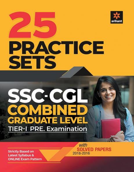 SSC CGL 25 Practice Sets Pre Exam Tier I (2018-2016)