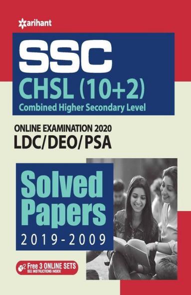 SSC CHSL (10+2) Solved Papers Combined Higher Secondary 2020 (Old edition)