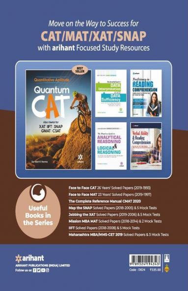Face To Face CAT 27 Years Sectionwise & Topicwise Solved Paper 2020